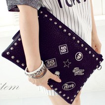 스틸매칭의 비싸보이는 장식이 짱 클러치백 kiwi알화