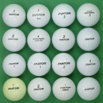 팬텀 시리즈혼합 로스트골프공 A 2피스 로스트볼 16구 화이트