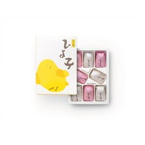 도쿄 히요코 만쥬 병아리 빵 8개입 2팩 레드 앤 화이트 Red and white chick 8 pieces, 1