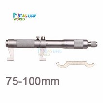 캘리퍼스 마이크로 미터 정확한 내경 마이크로미터 구멍 내부 측정용 도구 0.01mm 0.5mm 30mm 50mm 100-150-175-200mm, 내부 75-100mm