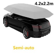 차량용 도킹 차박텐트 Car Umbrella Semi-Automatic Awning Tent Auto Smart Insulated Cover Outdoor Wate, 02 4.2M SEMI Silver