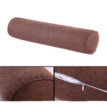 잠자는 용 침대 판 긴 베개 라운드 쿠션 의자 패드 등받이 헤드, 06 10x40cm, 13 Coffee