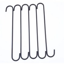 둥근 S고리 블랙 좁은집인테리어 신박한정리 바지걸이 틈새활용 옷걸이 홈쇼핑옷걸이 30cm, 단일