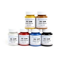 가죽공예 - 기리메 (무광-국산) 6칼라 세트 80ml 안전확인대상생활화학제품 환경부 승인, 기리메1번세트