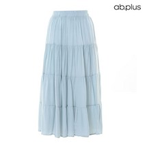 에이비플러스 ab.plus 주름 밴딩 플레어 스커트 (LSW2MS83A)