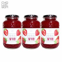 초록원 딸기잼 1KG X3병 (3KG), 3개
