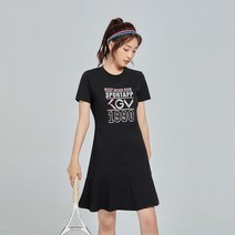 여성테니스복 테니스스커트 여성 테니스 드레스 러닝 피트니스 체육관 여자 배드민턴 드레스 여성 편지 골프 요가 댄스 스포츠 반팔 셔츠