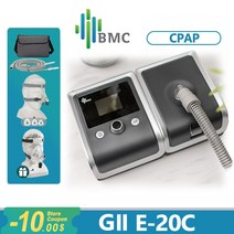 양압기 BMC E-20C GII CPAP 수면 무호흡증 Anti Snoring 비침범성 Cpap 함께 Nm4 비강 마스크 가, 06 E-20C with 2pcs FM_01 작은