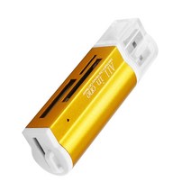 다채로운 올인원 메모리 SD 카드 리더기 스틱 프로 듀오 마이크로 t-플래시 플래시 읽기, 03 금