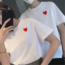 라운드반팔티셔츠22 여름옷 여성 같은스타일 트렌드 t셔츠 상의 결혼 등록을 안내했다 증명사진 커플룩 4732652437