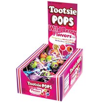 투시팝 와일드 베리 100개 딸기맛 막대사탕 Tootsie Roll 투시롤