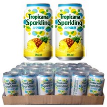 트로피카나 스파클링 파인애플 355ml x 24캔, 1
