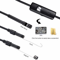 2022 내시경 카메라 5.5mm 렌즈 1M 케이블 USB C 안드로이드 전화 검사 Borescope 미니, 02 7mm lens, 02 1.5m