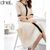 드넬 드넬 플리츠Y니트원피스DWO21279A