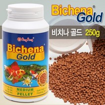 (네로앤펫) 비치나 골드 250g (미디움펠렛) 금붕어사료, 비치나 골드 250g (미디움펠렛) [금붕어사료]