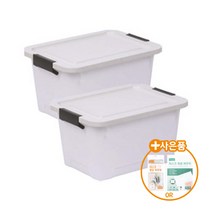 리빙앤트리 인테리어 수납함 16L, 내츄럴, 2p