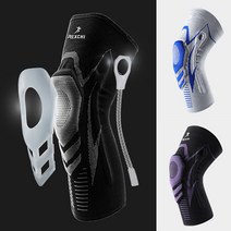 1+1 스프링무릎보호대 1개가격으로 2개를 기능성실리콘 무릎지지대 헬스 스포츠 무릎보호, 보라