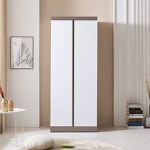 솜씨방가구 로즈키높이장롱 800 이불장, 카키화이트