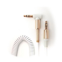 mp3 mp4 전차종 차량용 오디오 AUX 케이블 젠더 연결, 퍼플