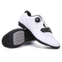 평페달 자전거 신발 클릿 슈즈 사이클신발 다이얼 보아 라이딩신발 바이크 클릿신발, 270, 화이트