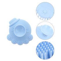 카 샴푸 브러쉬 베이비 실리콘 스크러버 목욕 두피 헤어 샤워 바디 스폰지 각질 제거 크래들 샴푸 페이스, 02 Blue
