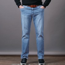 스댕클럽 남성용 일자 스판 히든밴딩 워싱 데님 팬츠 SAD0919