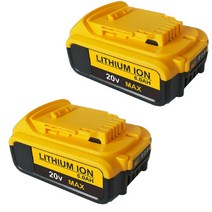디월트 디월트 전동공구 호환 배터리 SONY셀사용 18V20V6.0AH/5.0AH/4.0AH 공구건전지 환유타이 인증, 2*4.0AH