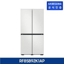삼성 비스포크 냉장고 5도어 글래스 [RF85B92K1AP], 글램화이트+바닐라