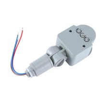 재실 감지기 모션 센서 전문 AC 220V 라이트 스위치 야외 자동 적외선 PIR LED 조명 140 도, [01] Gray, 1개