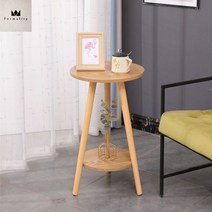 소파 사이드 테이블 모던 작은 원형 테이블 유럽식 노트북 티테이블 노트북 모션데스크 가리모쿠 칸다트, 72, 우드 40