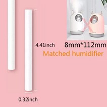 맞춤형 공기 가습기 아로마 디퓨저 필터 미스트 메이커 교체 부품 면 면봉 예비 10 개 20 30 50, [08] 8mmx112mm, [02] 20pcs