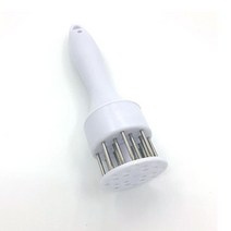 고기다지기 고기망치 텐더라이저 고기 Tenderizer 바늘 스테인레스 스틸 스테이크 비터 전 망치 주방 도구 요리, 02 White