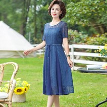 중년여성의류 여름 50대 60대 루즈핏 빅사이즈 원피스 엄마옷 미시스타일 마담브랜드의류