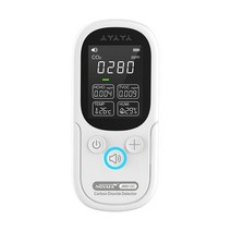 루버창 NOYAFA-충전식 공기질 모니터 온도 습도 측정기 CO2 포름알데히드 검출기 TVOC 테스터, 한개옵션0