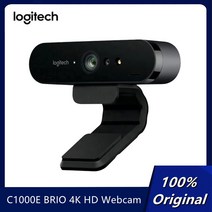 스트리밍 화상채팅 영상Logitech-오리지널 C1000E BRIO 4K HD 웹캠 와이드 앵글 오피스 카메라 스트리밍, 한개옵션0