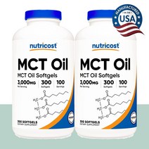 뉴트리코스트 MCT 오일 캡슐 엠씨티 300정 14주분, 2개