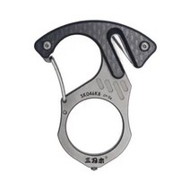 Sanrenmu sk04546 다기능 키 체인버클링 edc 야외 자동차 구조 유리 차단기 멀티 생존 도구 자기 방어, k046kb 탄소 섬유