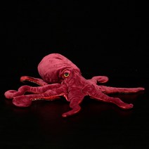 실물 문어 장난감 부드러운 오징어 장난감 바다 동물 선물 리얼 봉제인형, 13cm, 중국
