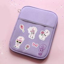 에스더버니 클리어포켓 파우치 아이패드11인치 갤럭시탭S7 S8 20대 여자친구 선물용, LAVENDER