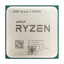 AMD-라이젠 7 5700X CPU 프로세서 3.4 GHz 8 코어 16 스레드 65W L3 = 32M 100-000000926 소켓 AM4
