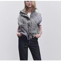 7Y9114 ZARA 여자신상 누빕조끼 오버핏 솜베스트 4088244
