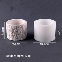 시멘트사이딩 세라믹 메탈 써모 사이딩 건축자재 시멘트보드 장식 DIY 실린더 꽃 냄비 용 실리콘 몰드 펜, 11 7163