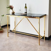 가즈다가구 페리아 대리석 골드프레임 아일랜드 홈바 테이블, 페리아 대리석 골드 홈바테이블