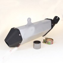머플러 호환 TGR.X2.XTR150 / 250 대형 오프로드 오토바이 수정 다이아몬드 머플러 배기 파이프 테일 섹션, 한개옵션0