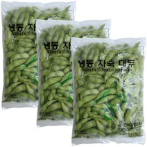 힘찬푸드 냉동 자숙 대두, 3팩, 450g