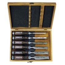 나렉스 목공끌세트 우드케이스 6pcs 6mm 10mm 12mm 16mm 20mm 26mm 853053