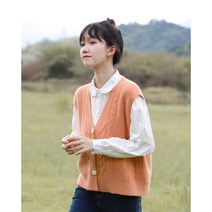 여자브이넥조끼 베스트 가디건 가을 여성 외 런닝 겹겹이 입기 민소매 나시 니트 스웨터 코트 2399487823