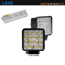 NITE FORCE LS48 48W 4000루멘 35미터 집중or확산 방수방진 야간조명 작업등 투광등, A세트(본체/집중형+SMPS)