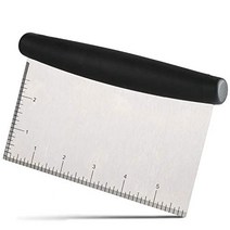 Dough Scraper Stainless Steel Dough Divider Chopper Bread Scraper Cake Pastry Pizza Cutter Slicer (P, 1
