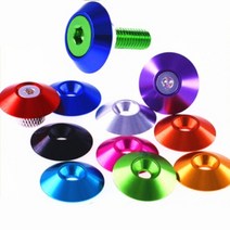 5-10pcs m3 M4 M5 M6 M8 알루미늄 카운터 싱크 우산 머리 세탁기 가스 켓, 05 M6 5PCS_08 Blue Color